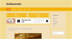 Desktop Screenshot of goldsammler.eu
