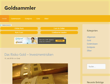 Tablet Screenshot of goldsammler.eu